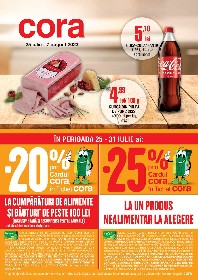 Cora - 25% reducere la un produs nealimentar la alegere | 25 Iulie - 07 August