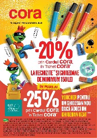 Cora - Back to school | 16 August - 18 Septembrie