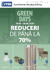 JYSK - Green Days. Reduceri de pana la 70% | 29 Mai - 04 Iunie