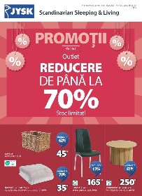 JYSK - Reduceri de pana la 70% | 12 Iunie - 25 Iunie