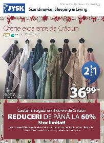 JYSK - Reduceri de pana la 60% | 11 Decembrie - 24 Decembrie