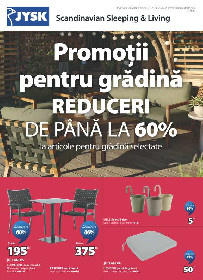 JYSK - Pana la 60% reducere la articole pentru gradina | 24 Iulie - 24 August