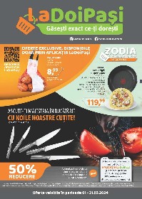 La Doi Pasi - Oferte exclusive doar prin aplicatia La Doi Pasi | 01 Martie - 31 Martie