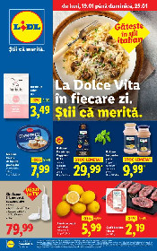 Lidl - La dolce vita | 19 Ianuarie - 25 Ianuarie