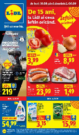 Lidl - De 15 ani calitate superioara la pret mic | 31 August - 06 Septembrie