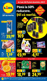 Lidl - Black Deals | 02 Noiembrie - 08 Noiembrie