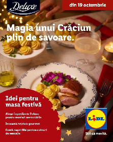 Lidl Deluxe - Magia unui Craciun plin de savoare | 19 Octombrie - 31 Decembrie