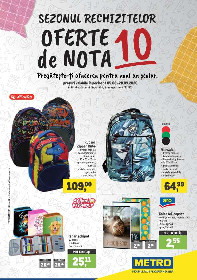 Metro - Sezonul eechizitelor Oferte de nota 10 | 05 August - 20 Septembrie